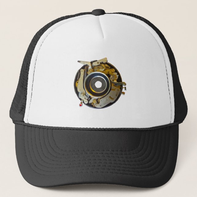 Antique Camera Shutter Trucker Hat (Front)