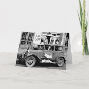 Antique Car, 1930s Card