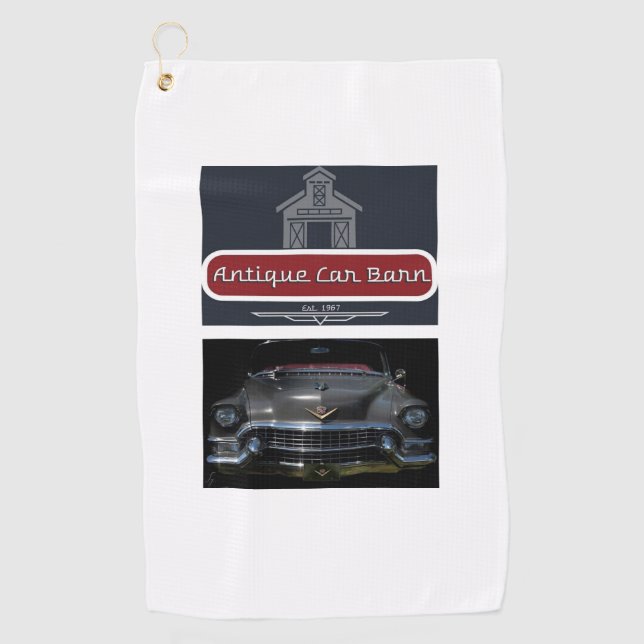 Antique Car Barn - Golf Towel - '55 Caddy (Front)