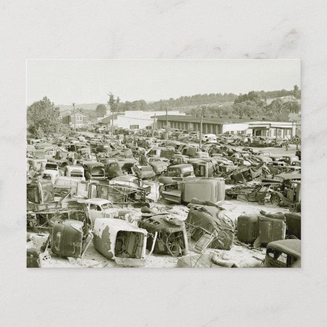 Antique Car Collector's Dream, 1940s Postcard (Front)