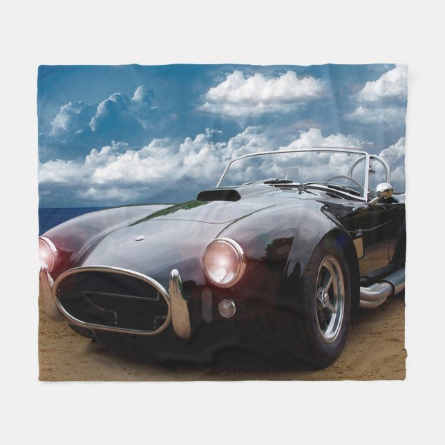 Antique Car Fleece Blanket (Front (Horizontal))