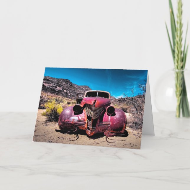 Antique Car Greeting Card (Front)