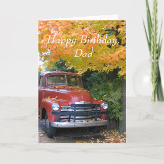 Antique Car, Happy Birthday, Dad Card