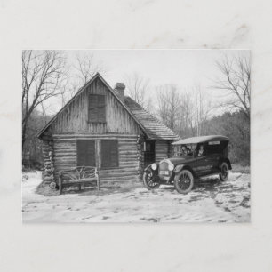 Antique Car in Rock Creek Park, 1920s Postcard