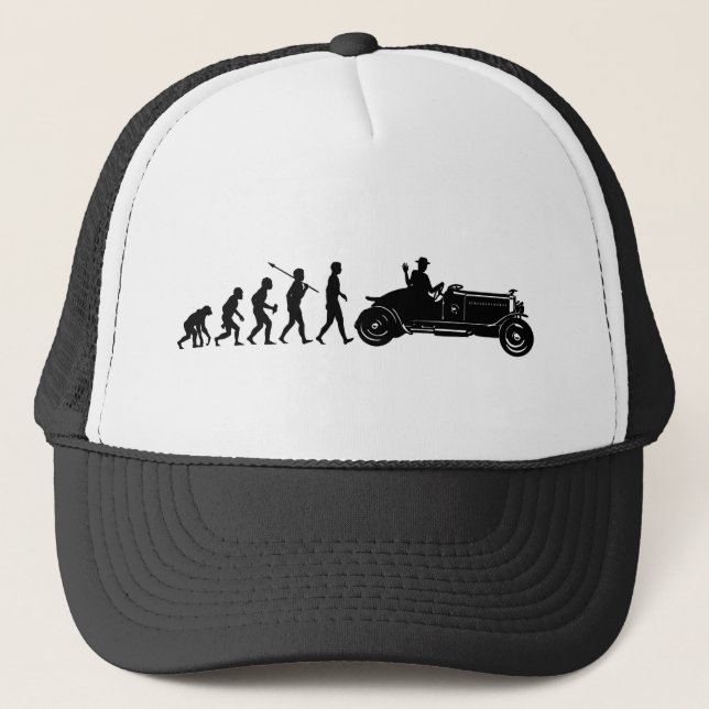 Antique Car Lover Trucker Hat (Front)