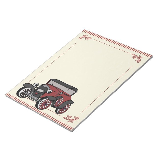Antique Car Notepad (Angled)