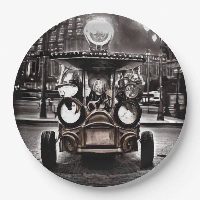 Antique Car Paper Plate (Front)