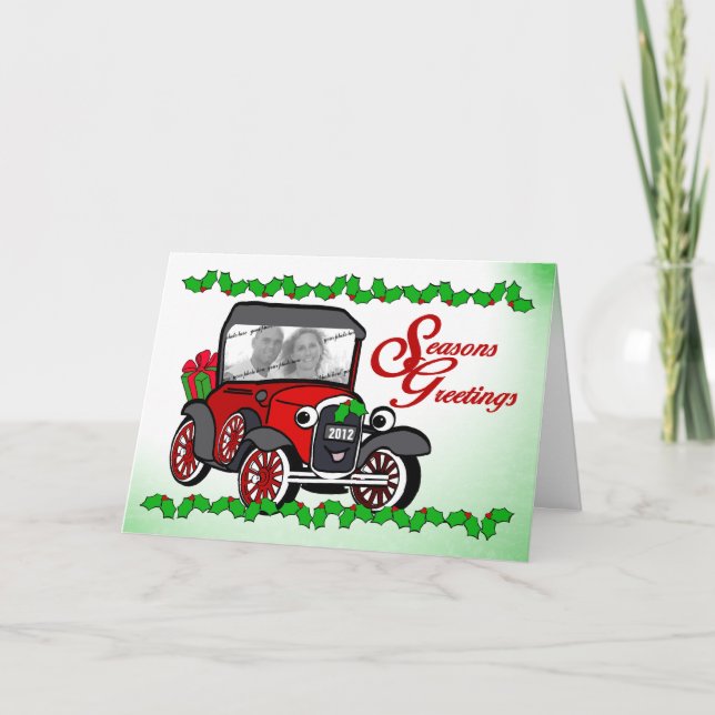 Antique Car Photo card (Front)