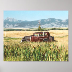 Antique Car Photograph Poster