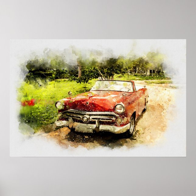 Antique Car Poster (Front)