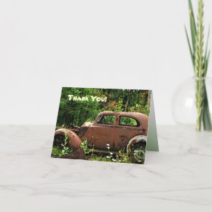 Antique Car Thank You Card