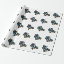 Antique Car Wrapping Paper
