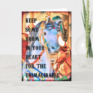 ANTIQUE CAROUSEL Greeting Card