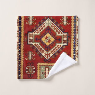 Antique Carpet Rug Bath Towel Set