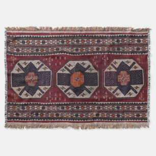 Antique Carpet Throw Blanket