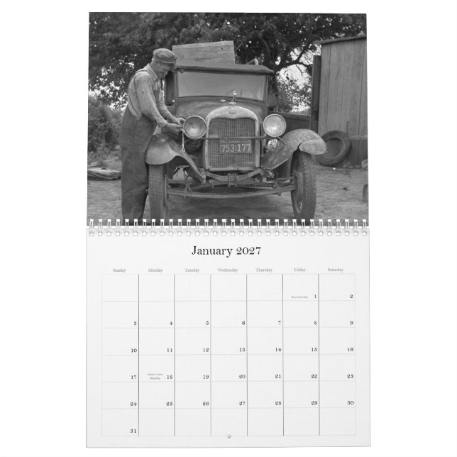 Antique Cars- 2011 Calendar (Jan 2027)