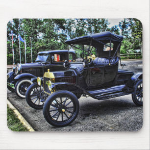 Antique Cars Mouse Mat