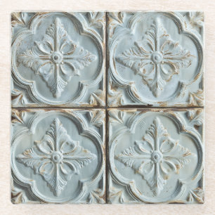 Antique Ceiling Tile Coaster