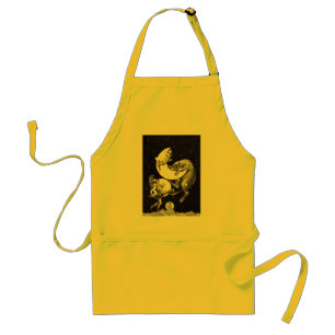 Antique Celestial Moon Goddess & Ursa Major Bear Standard Apron
