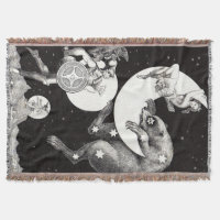 Antique Celestial Moon Goddess & Ursa Major Bear