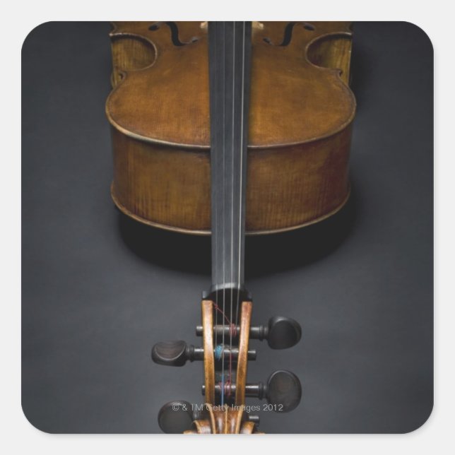 Antique Cello Square Sticker (Front)