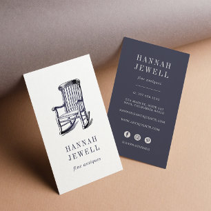 Antique Chair   Vintage Furniture Business Card