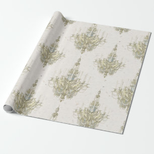 Antique Chandelier Decoupage/Gift Wrap Paper