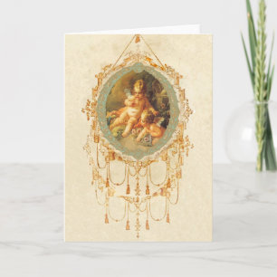 Antique Cherub Ornate Art Design Cards