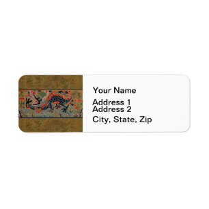 Antique Chinese Dragon Silk Embroidery Pattern