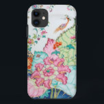 Antique chinoiserie china porcelain bird pattern iPhone 11 case<br><div class="desc">Damask antique porcelain china chinoiserie floral and bird vintage Hollywood regency preppy pattern Case Mate iPhone 5 5S case cover.</div>