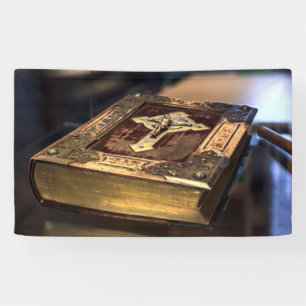 Antique Christian Bible Banner