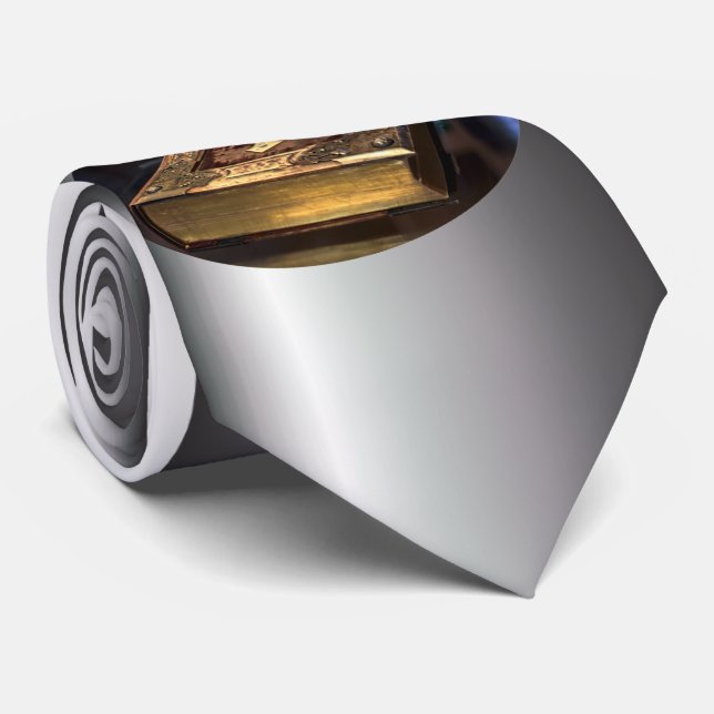 Antique Christian Bible Tie (Rolled)