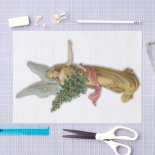 Antique Christmas Angel Victorian Christian Big    Tissue Paper