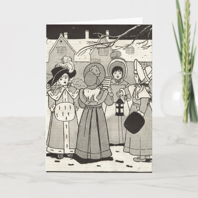 antique christmas card (Front)