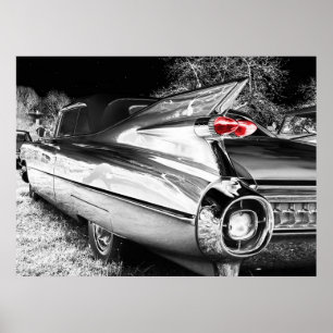 Antique Chrome Car Poster