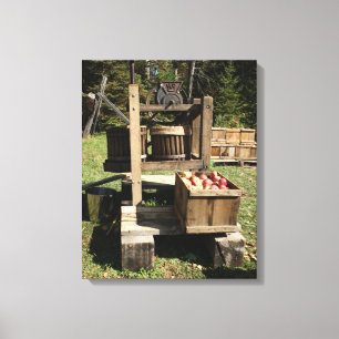 Antique Cider Press Canvas Print