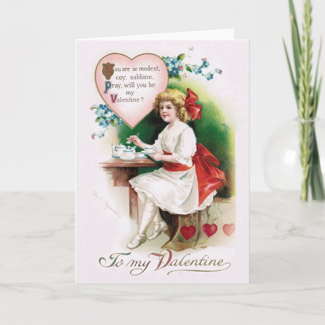 Antique Clapsaddle Valentine Holiday Card (Front)