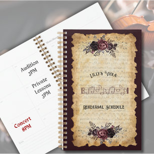 Antique Classical Viola Rehearsal Schedule Agenda