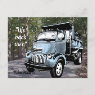 Antique COE Dumptruck Postcard2- customise Postcard