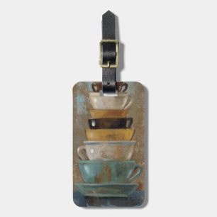 Antique Coffee Cups Luggage Tag