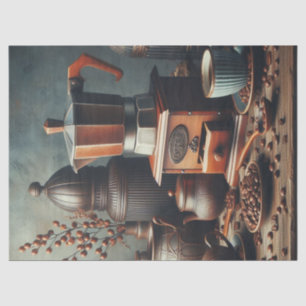 Antique Coffee Grinder Cups  Tissue Paper