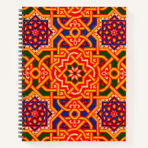 Antique Colourful Carpet Print Notebook