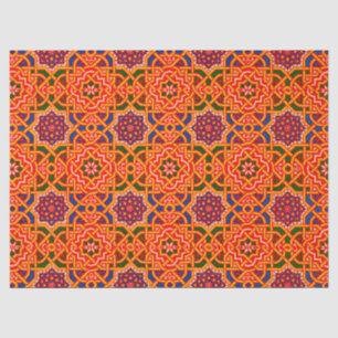 Antique Colourful Carpet Print Tissue Paper