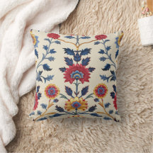 Antique Colourful Indian Floral Motif Pattern
