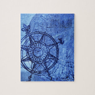 Antique compass rose jigsaw puzzle