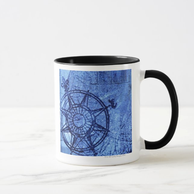 Antique compass rose mug (Right)