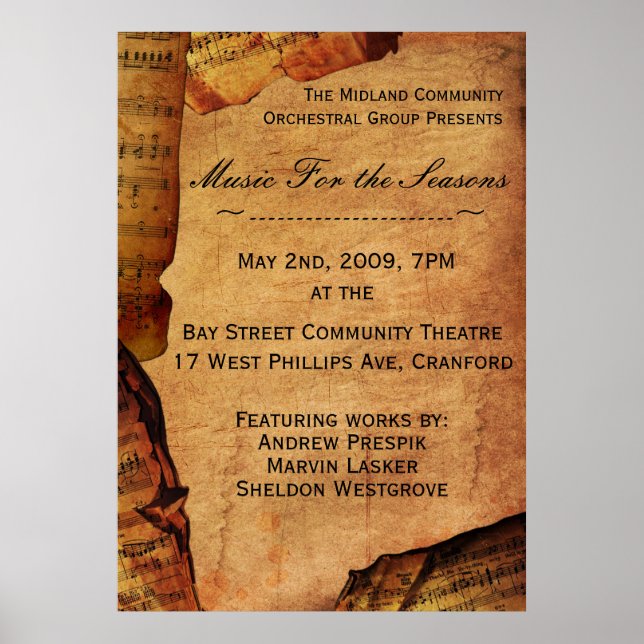 Antique Composition Poster (dark) (Front)