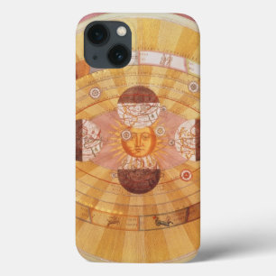Antique Copernican Solar System, Vintage Astronomy iPhone 13 Case