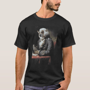 Antique Corgi painting The Literat happy dogs read T-Shirt