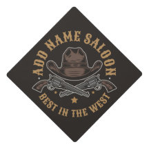 Antique Cowboy Guns ADD NAME Old Wild West Saloon